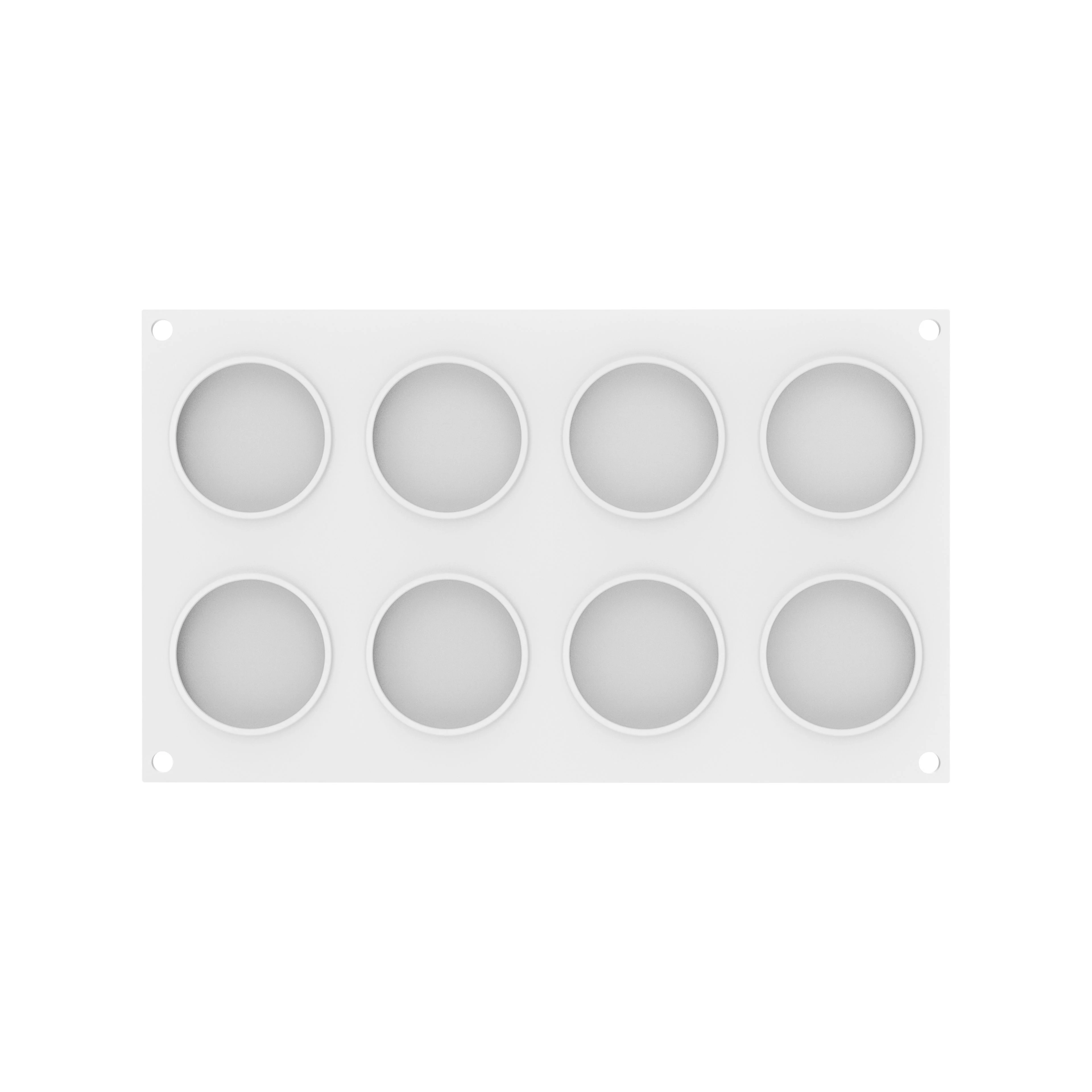 Forma Silicon Discuri 8 Cavitati + Decupator (Level Up 35), D6.4 x H1.1cm, 35 ml, Silikomart [4]