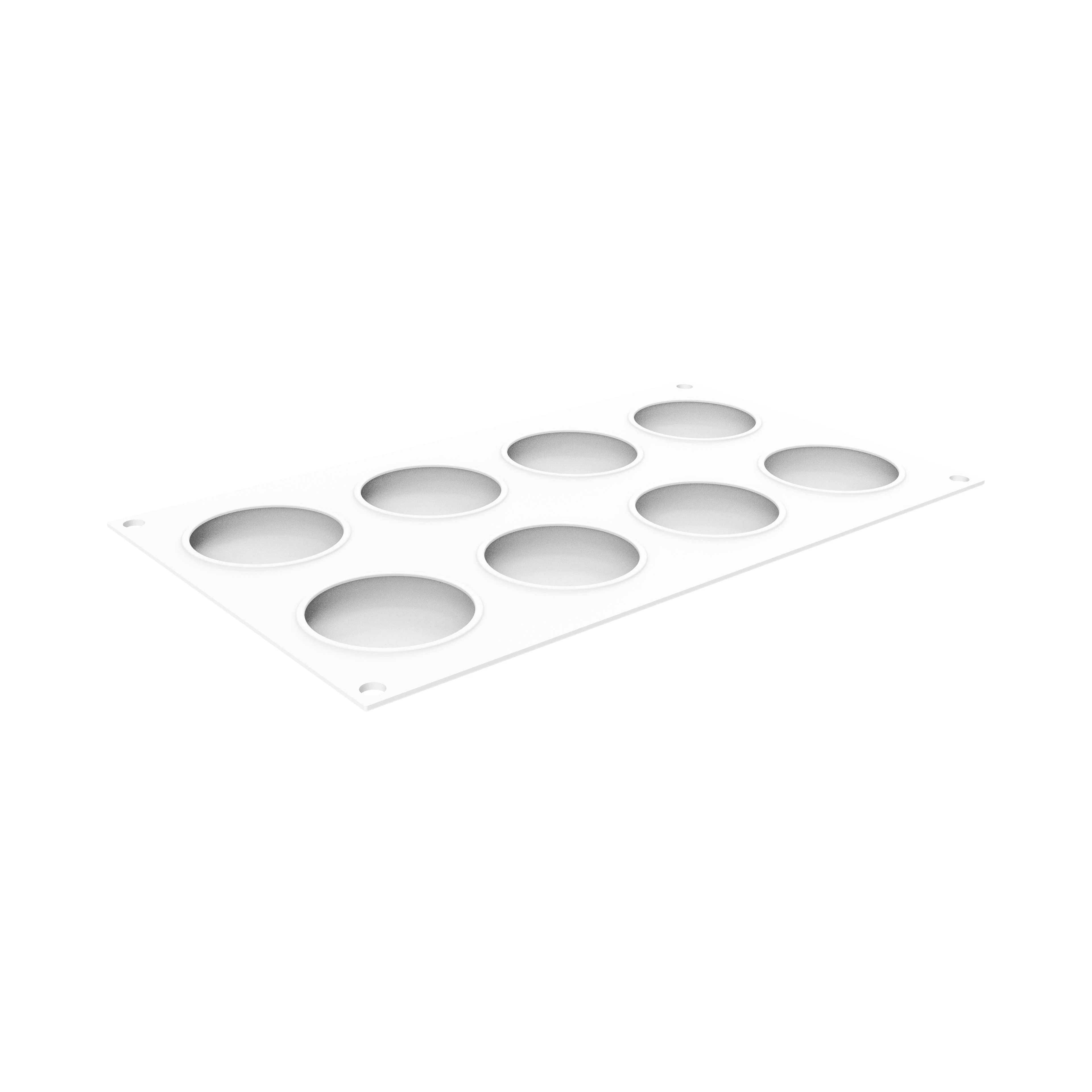 Forma Silicon Discuri 8 Cavitati + Decupator (Level Up 35), D6.4 x H1.1cm, 35 ml, Silikomart [3]