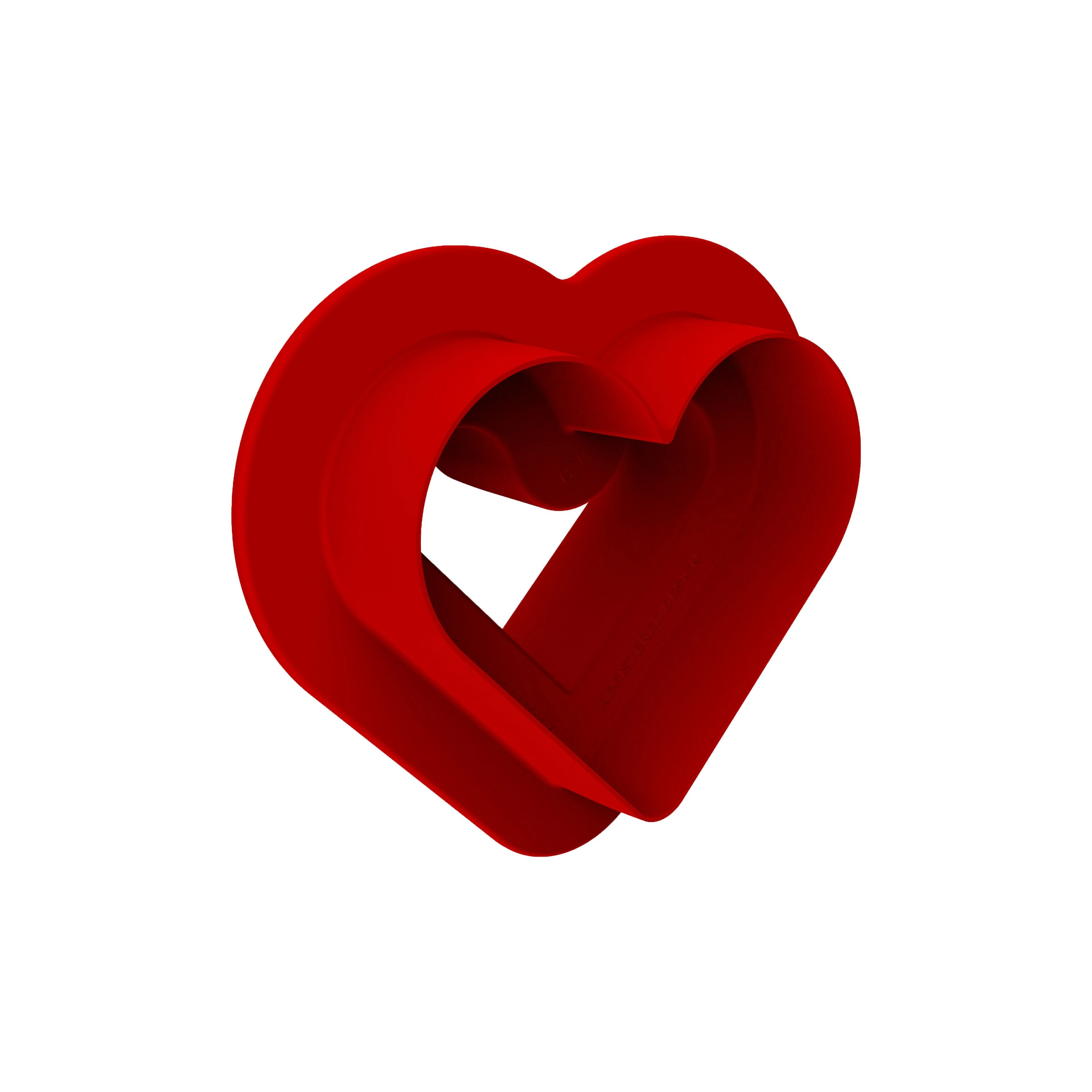 Forma Silicon Inima 8 Cavitati + Decupator (Level Hearts 35), 8 x 6.6 x H1.2cm, 35 ml, Silikomart [4]