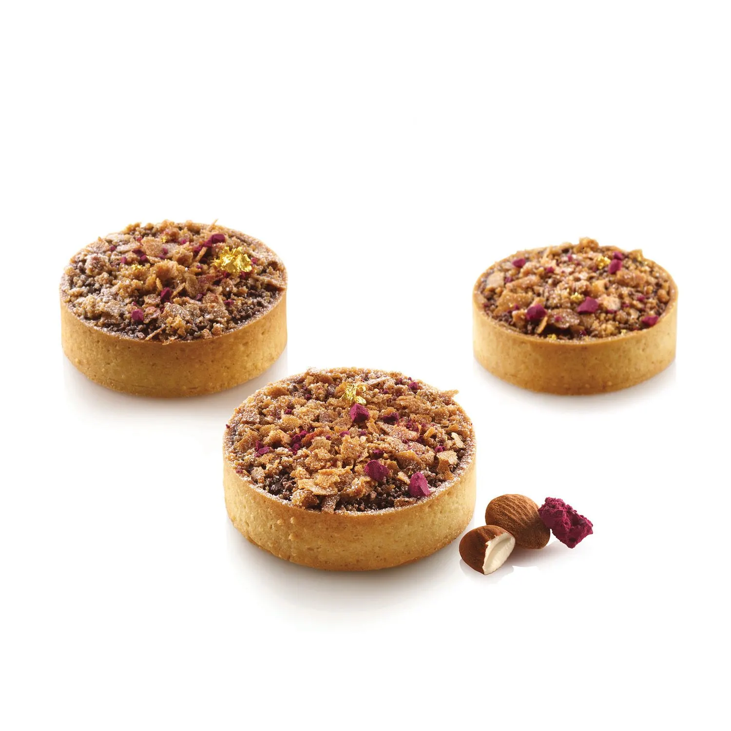 Set Forma Silicon Tarte Ring 8 Cavitati, D7 x H2cm + 8 Rame Microforate, Silikomart [2]