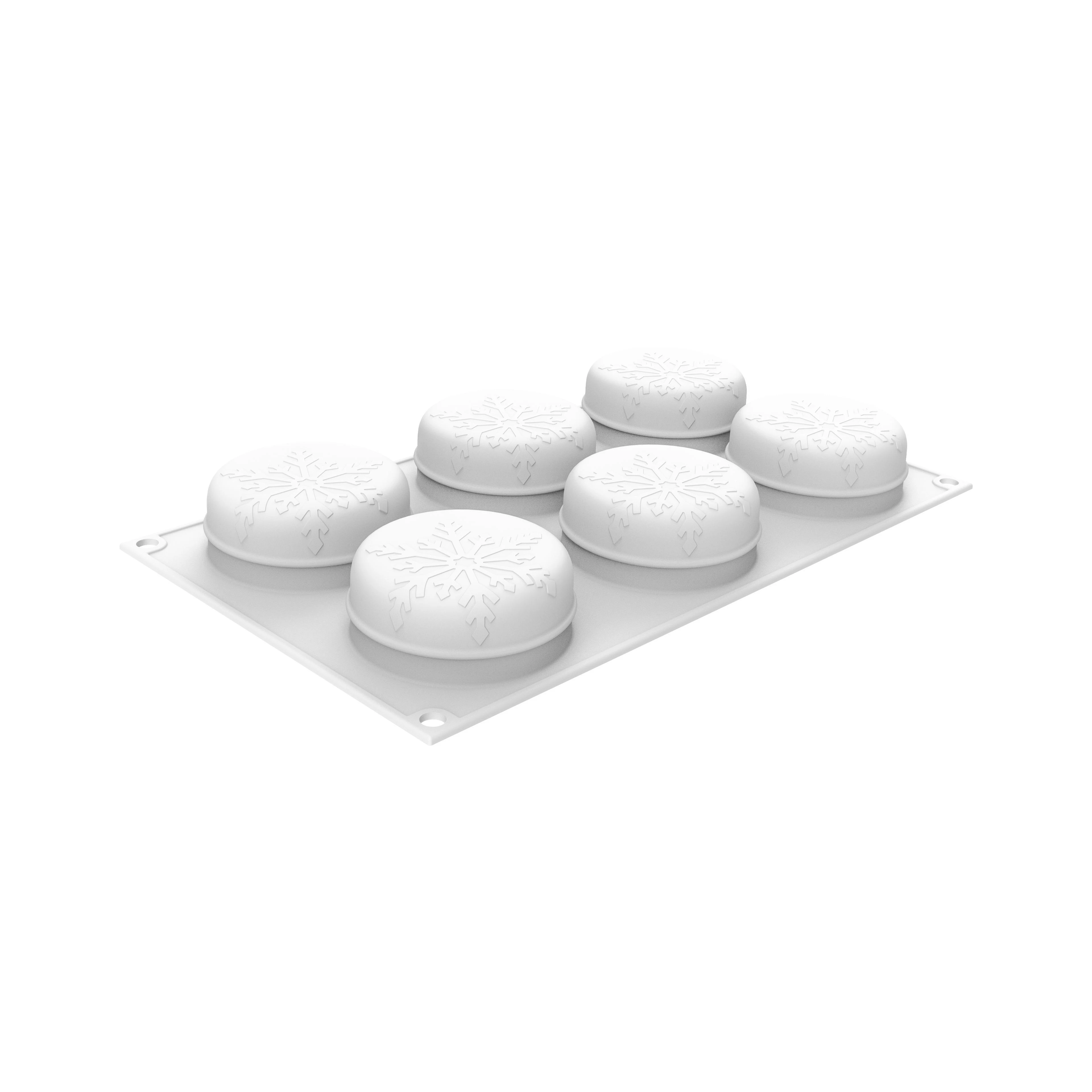 Forma Silicon Fulgi 6 Cavitati (Neve 110), D7 x H3cm, 110ml, Silikomart [2]