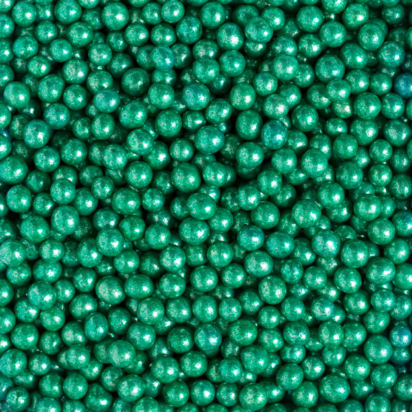 Perle Zahar Verde Metalizat D5mm, 1Kg, Decora [2]