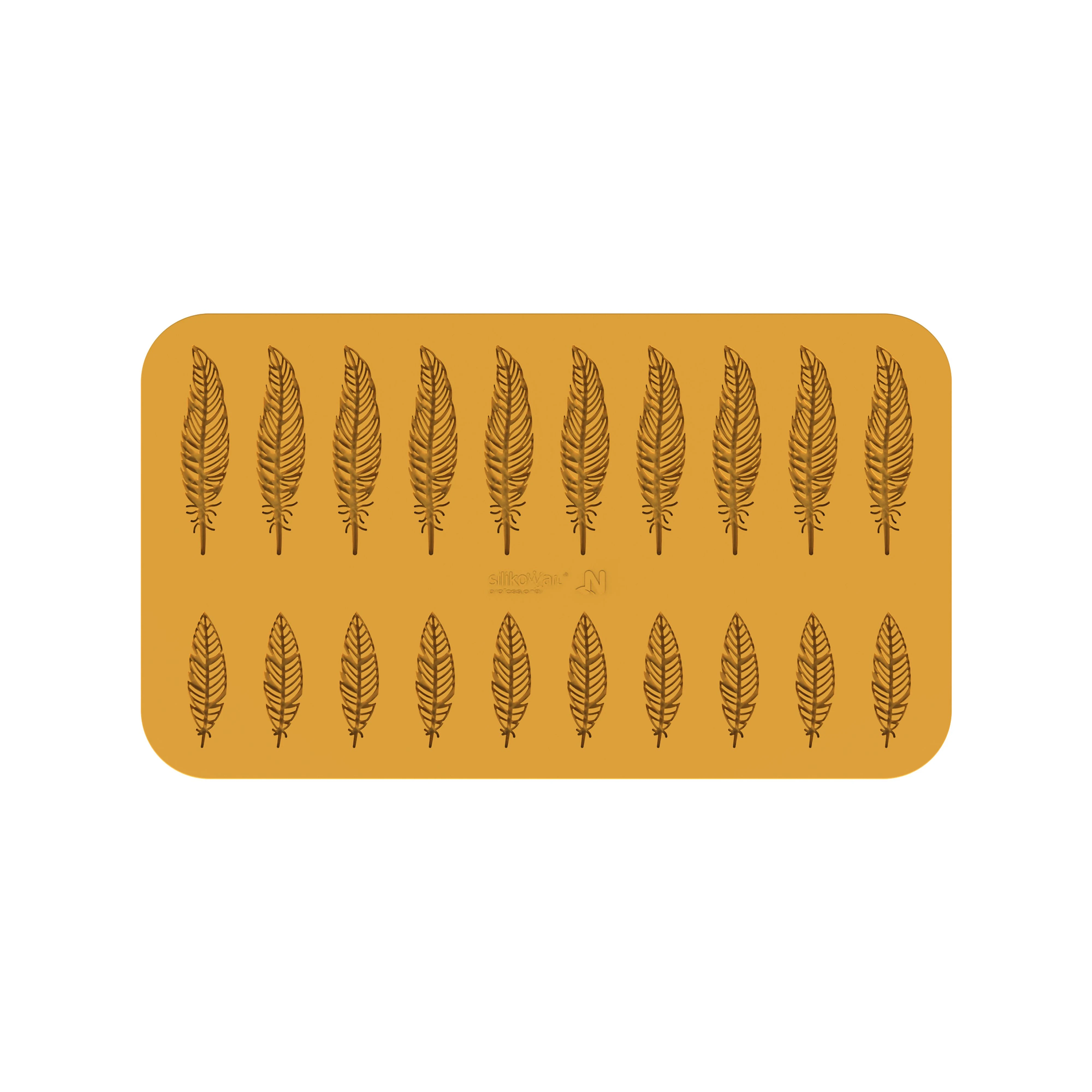 Forma Silicon Pene 20 Cavitati (Piuma), 2 Modele, 12.2 x 2.9 x H0.2cm, 5ml, Silikomart [3]