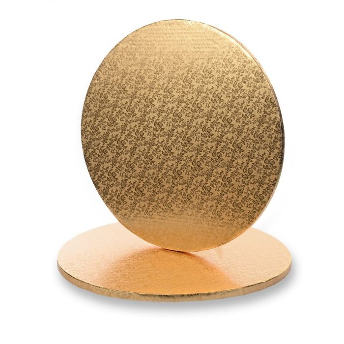 Platou Tort Rotund Auriu, D30 x H1.2cm, 5Buc, Modecor [1]