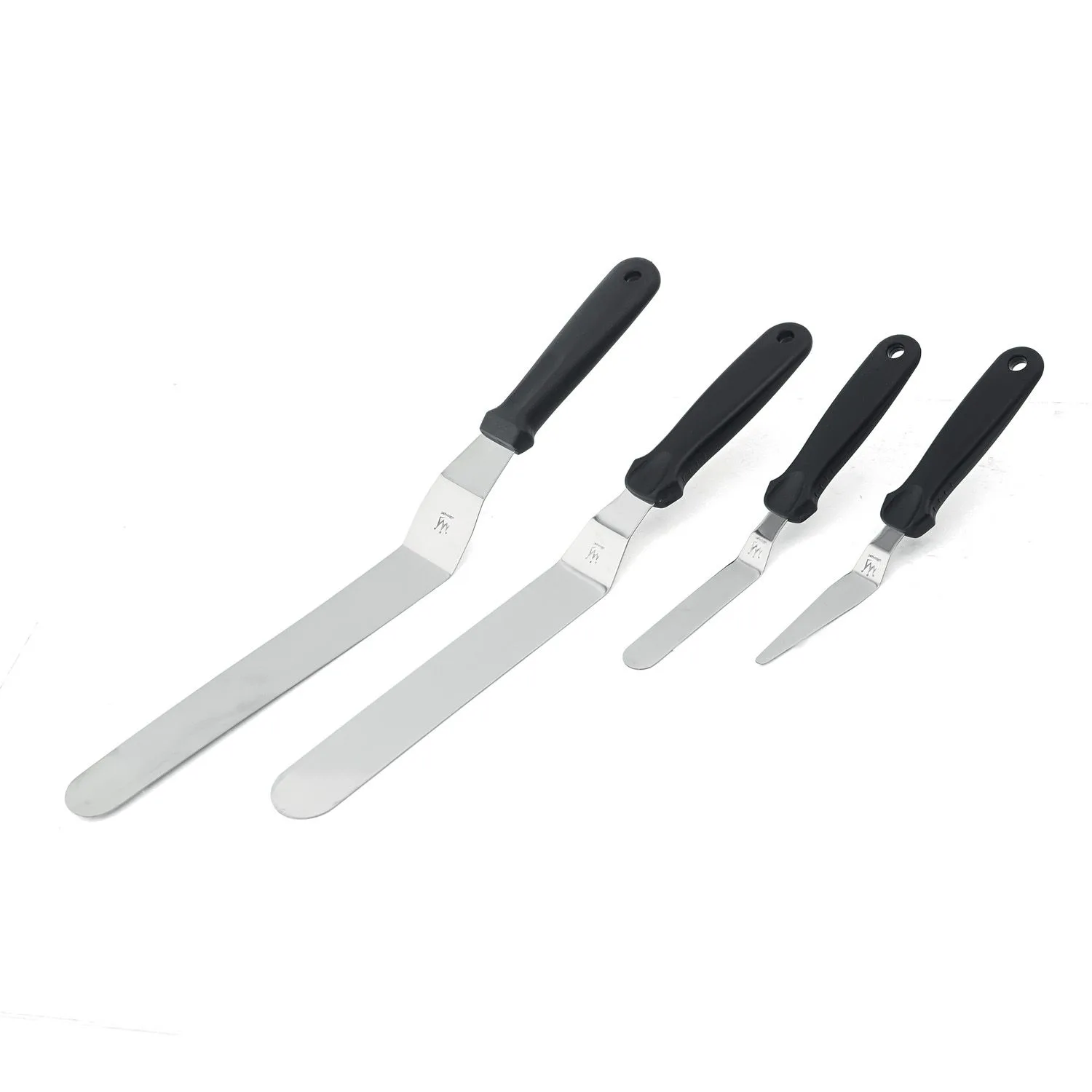 Spatula Nivelare Unghiulara Curbata din Inox 20cm, Lama 9 x 1.8cm, Silikomart [2]