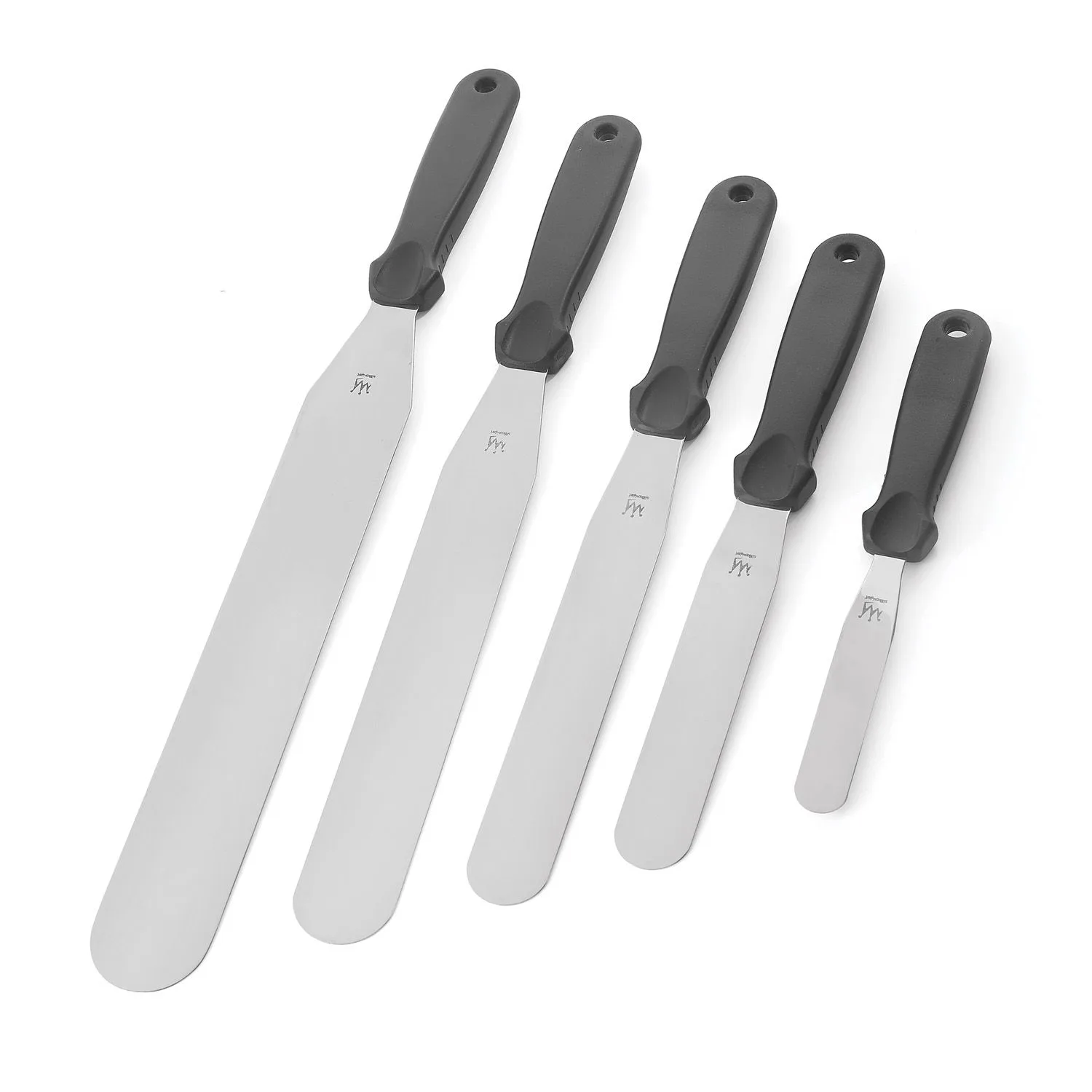 Spatula Nivelare Curbata din Inox 43cm, Lama 26 x 4.5cm, Silikomart [2]
