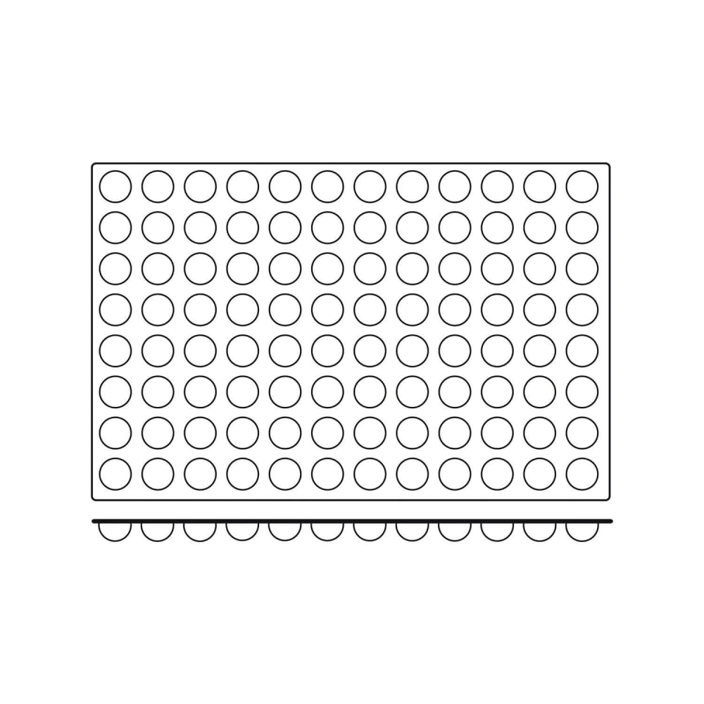Forma Silicon Semisfere Monoportii 96 Cavitati (SQ015), D3.5 x H1.75cm, 11ml, Silikomart [3]