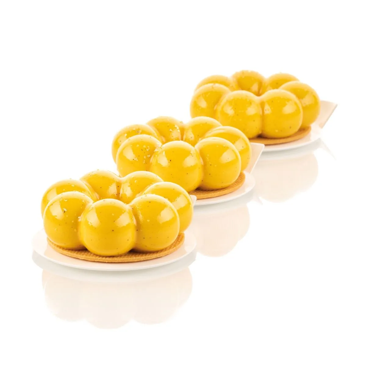 Forma Silicon 6 Cavitati + Decupator (Truffle Crown 90), D8.2 x H2.9cm, 90 ml, Silikomart [3]