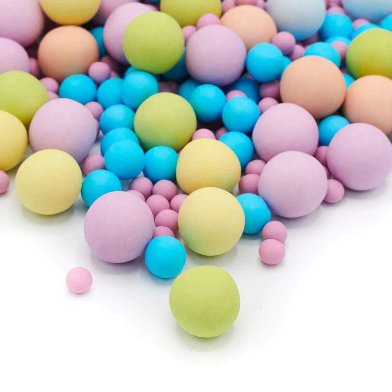 Perle, Bilute si Sprinkles - Perle Ciocolata Bubble Gum Choco Crunch, 500g, Happy Sprinkles