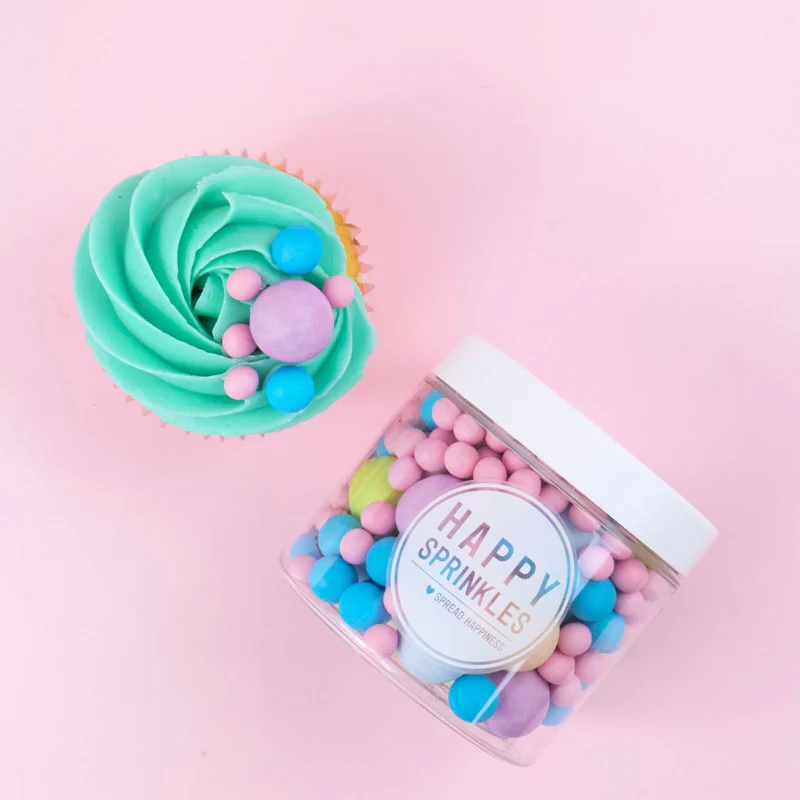 Perle Ciocolata Bubble Gum Choco Crunch, 500g, Happy Sprinkles [2]