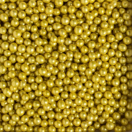 Perle Zahar Auriu Metalizat D5mm, 100g, Decora [1]