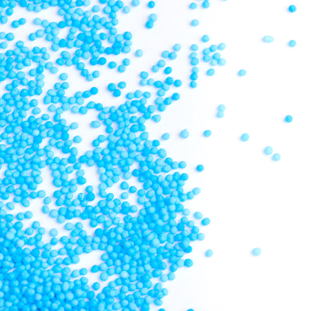 Perle, Bilute si Sprinkles - Perle Zahar Albastru Deschis D1.5mm, 450g, Happy Sprinkles