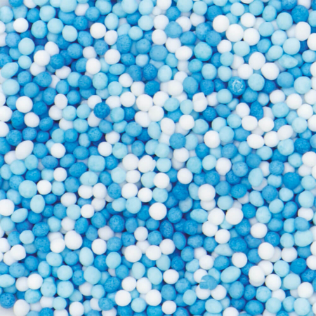 Perle Zahar ColorMix Alb, Bleu, Albastru D1.5mm, 100g, Decora [1]