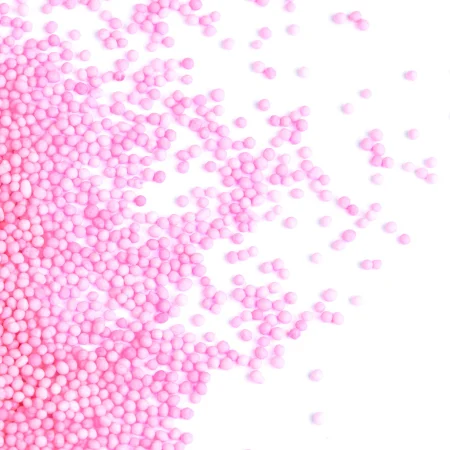 Perle, Bilute si Sprinkles - Perle Zahar Roz D1.5mm, 450g, Happy Sprinkles