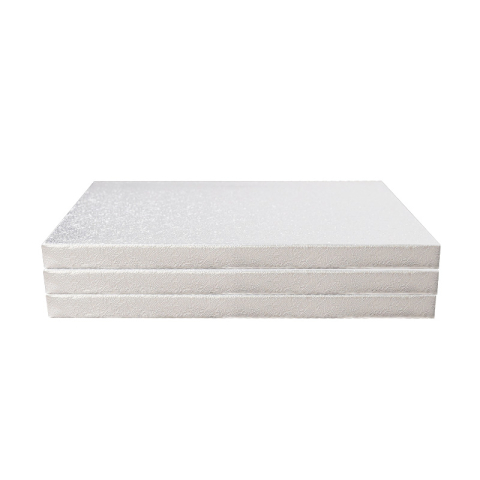 Platou Tort Patrat Argintiu, 25 x 25 x H1.2cm, 5Buc [5]