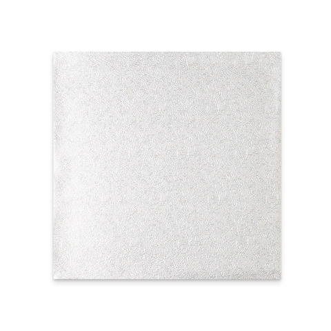 Cake Drum - Platou Tort Patrat Argintiu, 30 x 30 x H1.2cm, 5Buc
