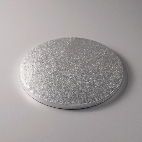 Cake Drum - Platou Tort Rotund Argintiu, D35 x H1.2cm, 5Buc