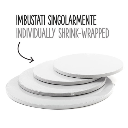 Platou Tort Rotund Alb, D45 x H1.2cm, 10Buc, Decora