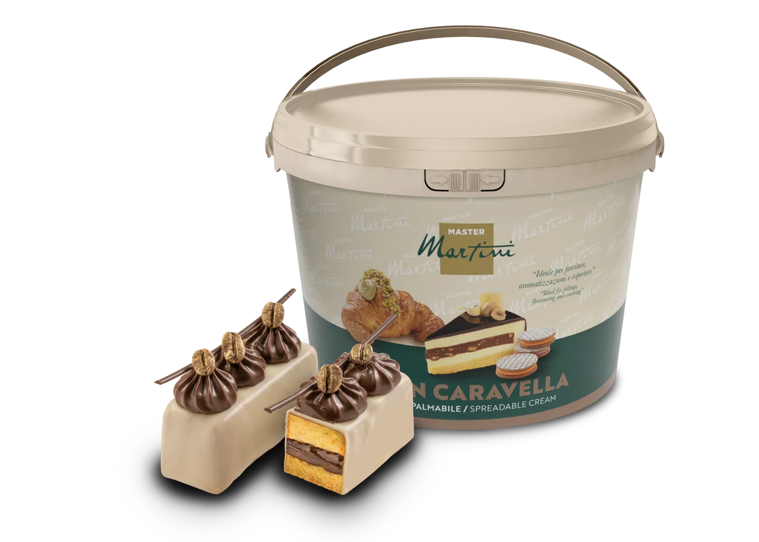 Creme Umpluturi - Crema Tartinabia del Cafea Caravella Gran Caffe, Master Martini, 5Kg