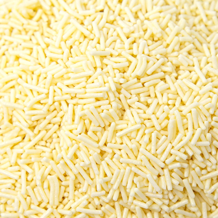 Ciocolata Irca - Decor Bastonase Ciocolata Alba Surogat Codetta Vermicelli Irca - 1Kg