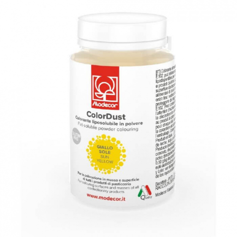 Colorant Alimentar Pudra Liposolubil Galben Pastelat Modecor - 3g