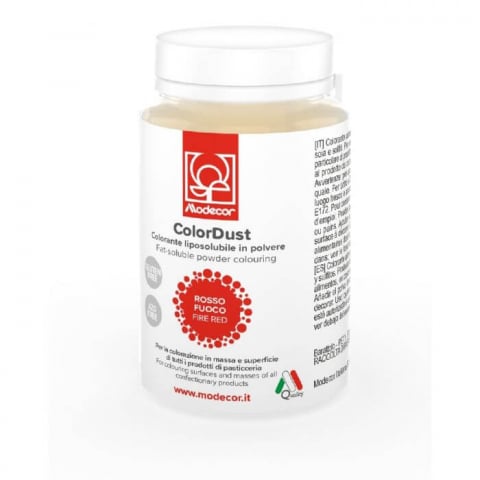 Colorant Alimentar Pudra Liposolubil Rosu Pastelat Modecor - 3g