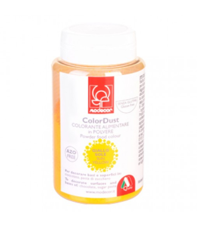 Colorant Alimentar Pudra Liposolubil Galben Pastelat Modecor - 25g