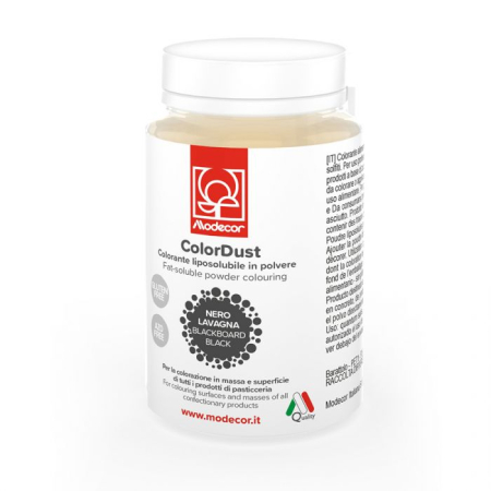 Colorant Alimentar Pudra Liposolubil Negru Pastelat Modecor - 25g