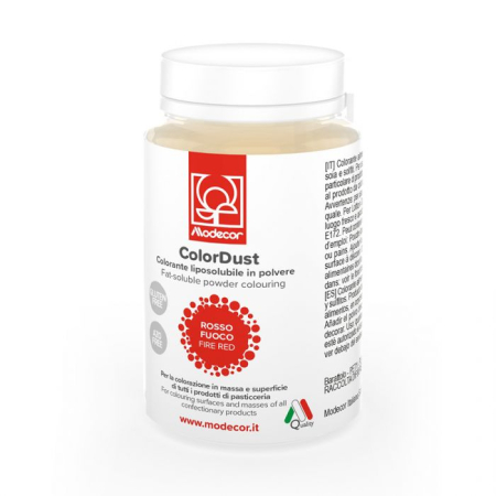 Colorant Alimentar Pudra Liposolubil Rosu Pastelat Modecor - 25g