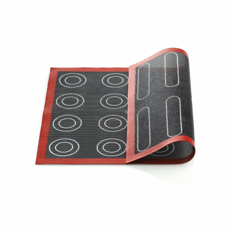 Forme Silicon - Covoras Silicon Microforat Coacere Ecler/Choux 2 Fete (Air Mat Eclair/Choux), D3-D5cm, 12 x 2.5cm, 40 x 30cm, Silikomart