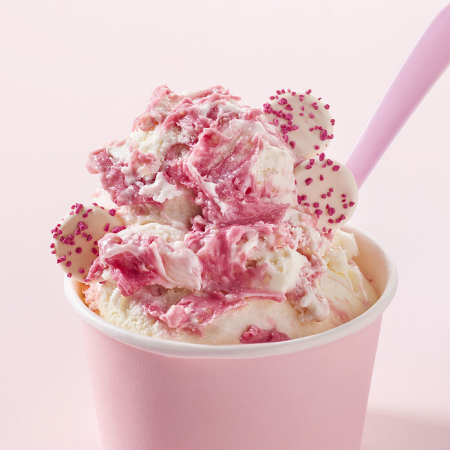 Creme Tartinabile - Crema Tartinabila cu Fructe Rosii si Insertii Crocante Joycream Frizzi Pop Pink Joygelato - 5Kg