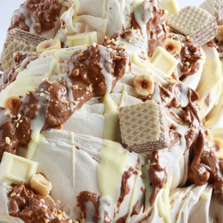Crema Tartinabila cu Napolitana, Alune si Ciocolata cu Lapte Joycream Wafernut Clair Joygelato - 5Kg