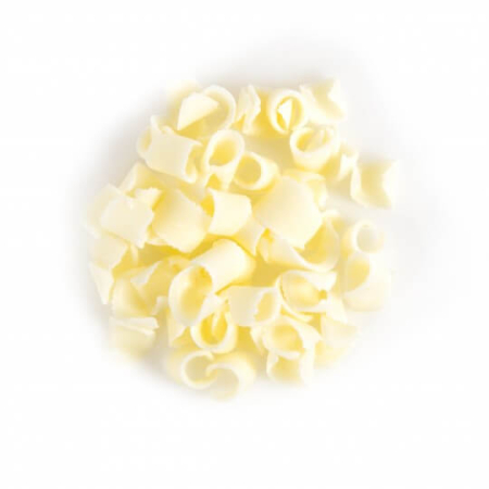 Decoratiuni de Ciocolata Curls Mini Albi, 4Kg, Dobla
