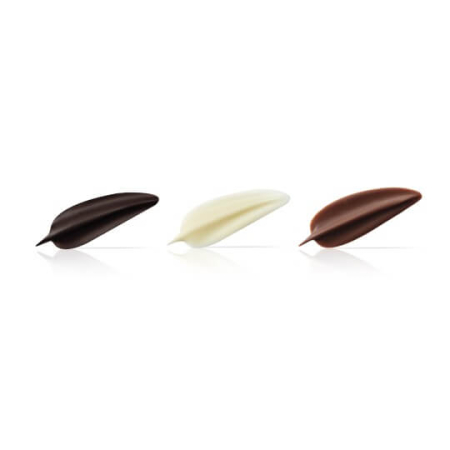 Decoratiuni de Ciocolata Alba, Neagra si Lapte Mini Elegance, 3 x 1.5cm, 260g, 576Buc, Dobla