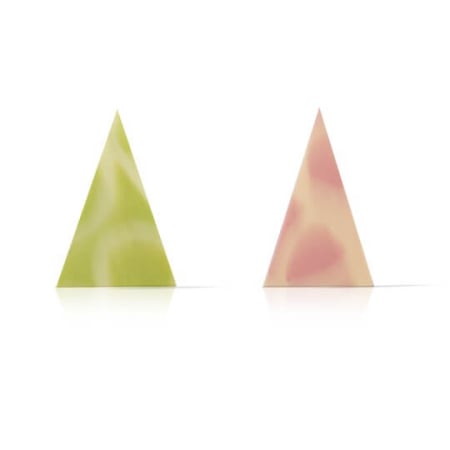 Decor ciocolata - Diablo triangle green & pink - 290Buc