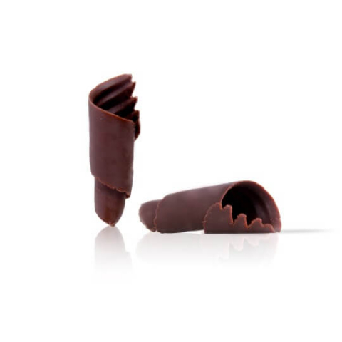 Decoruri din Ciocolata - Decoratiuni de Ciocolata Neagra Dentelle, 3.7 x 0.45cm, 1Kg, 1351Buc, Dobla