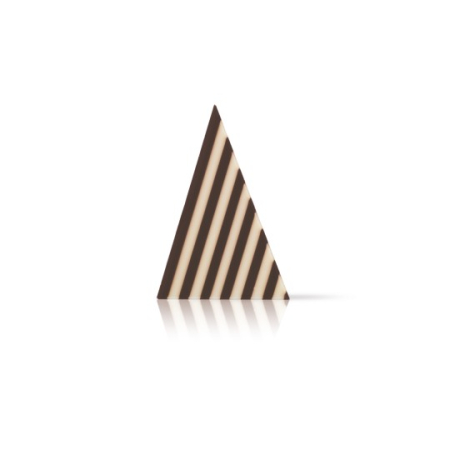 Decoratiuni de Ciocolata Triunghi Alb cu Negru Domino, 4.9 x 3.4cm, 590g, 314Buc, Dobla