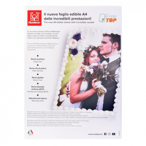 Foi Amidon - Foi Amidon Imprimanta Alimentara Freetop A4, Set 50 Buc, Modecor