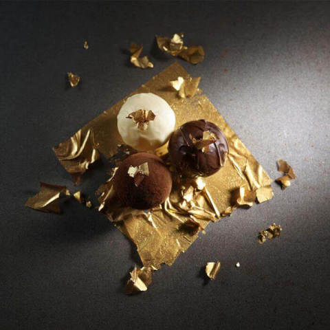 Set Foite de Aur Alimentar Golden Touch 8 x 8cm, Set 45 Buc, Modecor [2]