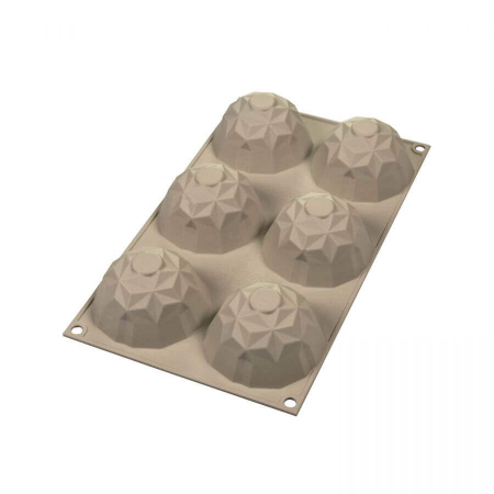 Forma Silicon Diamant 6 Cavitati (Mini Gemma), D6.8 x H4.25cm, 110ml, Silikomart [2]