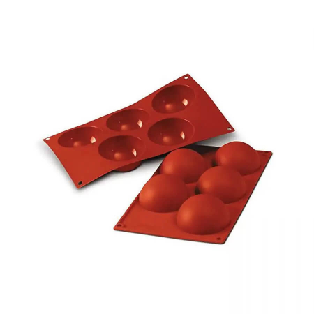 Forma Silicon Semisfere 5 Cavitati (SF001), D8 x H4cm, 120ml, Silikomart [1]