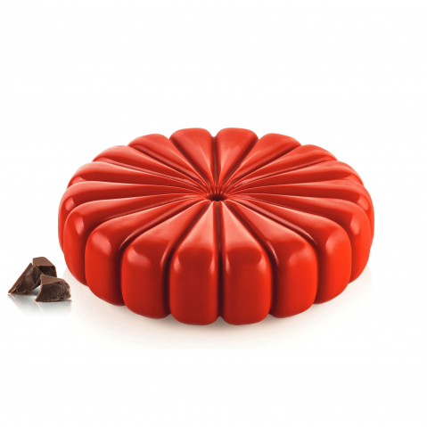 Forme Silicon - Forma Silicon Tort 3D (Maggie), D20 x H5.2cm, 1400ml, Silikomart