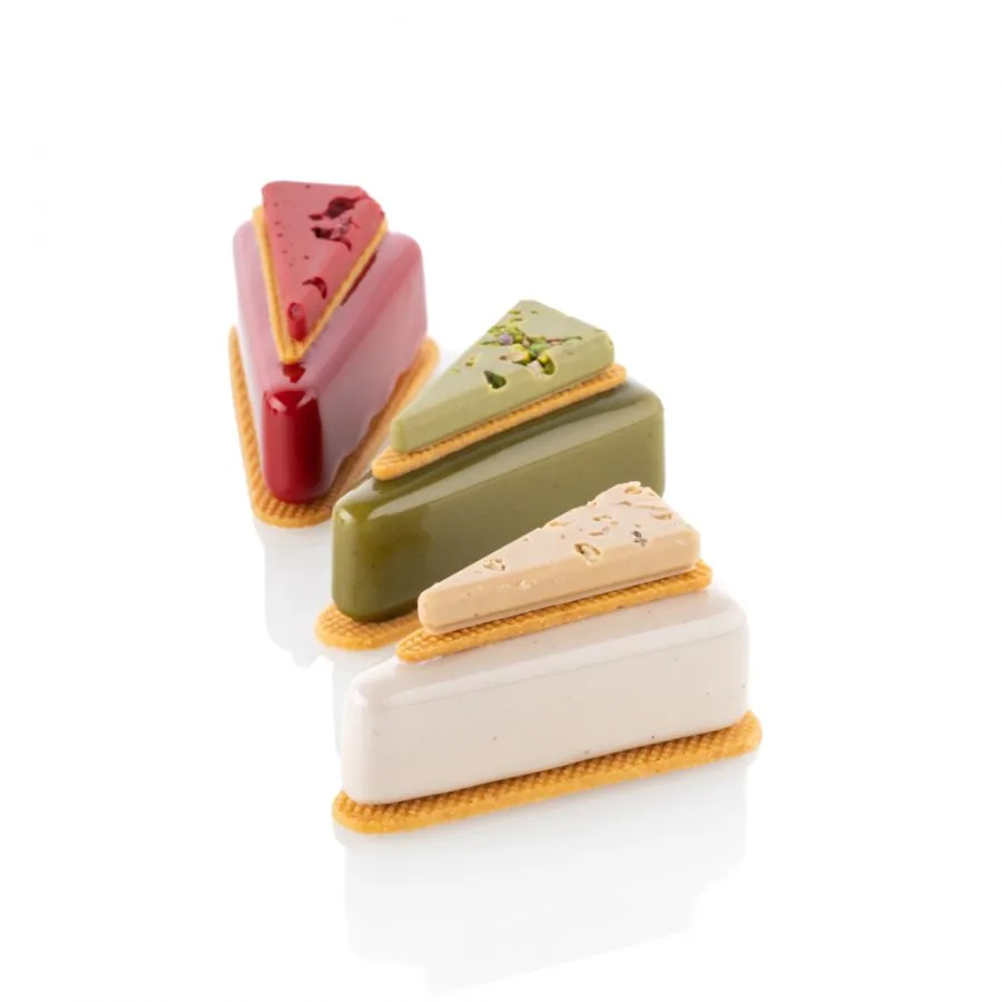 Forme Silicon Monoportii si Mignon - Forme Silicon Kit Cake 12 Cavitati 7.5 x 3.8 x H2.3cm, 40ml, 24 Cavitati 5.2 x 2.5 x H0.7cm, 6ml, Set 2 Buc, Silikomart