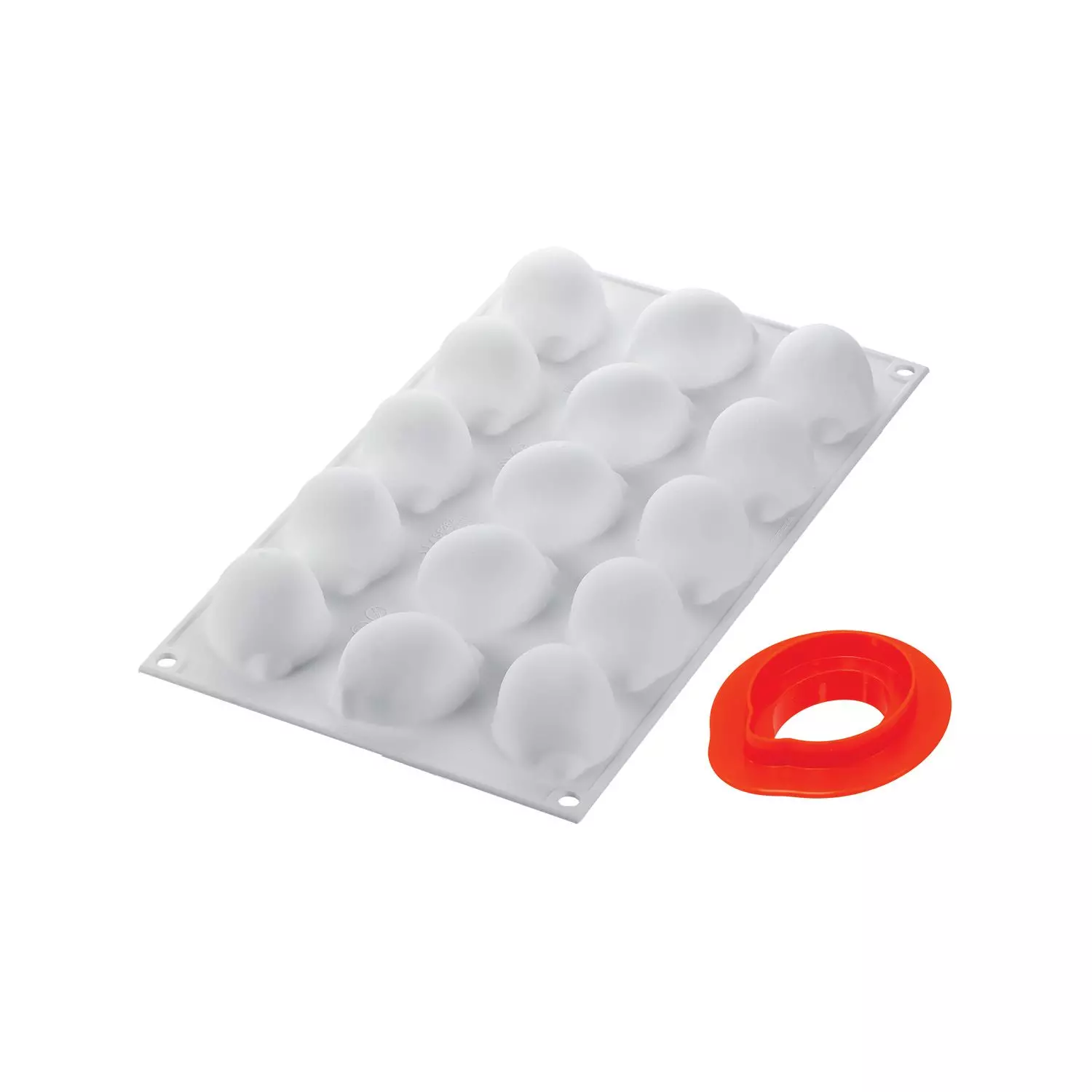 Forma Silicon Lamaie si Lime 15 Cavitati + Decupator, 5.5 x 3.8 x H2.7cm, 30ml, Silikomart [4]
