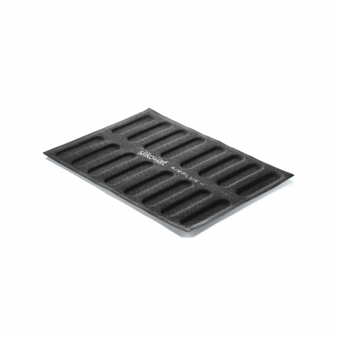 Forme Silicon - Forma Silicon Microforat Eclere 24 Cavitati (Airplus 11), 12.5 x 2.5 x H0.5cm, 40 x 30cm, Set 2 Buc, Silikomart