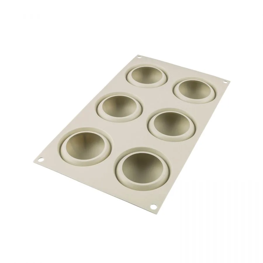 Forma Silicon Ovala 6 Cavitati (Mini Goccia), D6.8 x H3.3cm, 88ml, Silikomart [2]