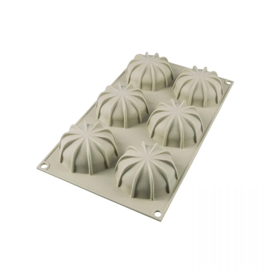 Forma Silicon Ovala 6 Cavitati (Mini Goccia), D6.8 x H3.3cm, 88ml, Silikomart [1]