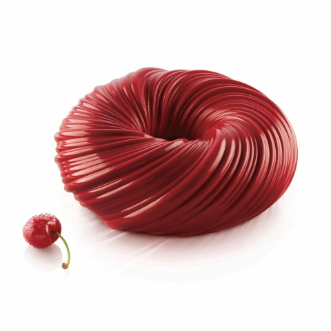 Forme Silicon - Forma Silicon Tort 3D (Intreccio 1000), D18 x H6cm, 1000ml, Silikomart