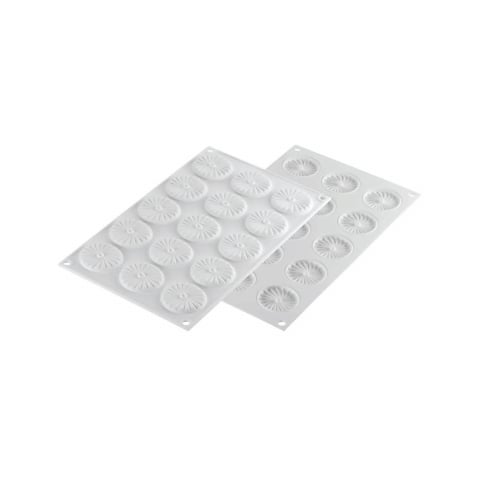 Forma Silicon Decor Top/Insertie 15 Cavitati (Plisse 7), D4.5 x H0.64cm, 7ml, Silikomart [3]