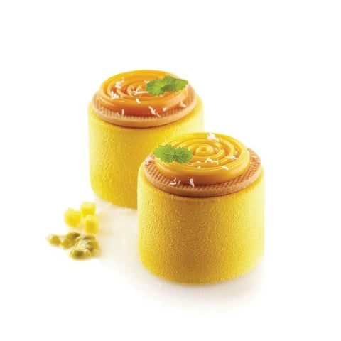 Forme Silicon Decor - Forma Silicon Decor Top/Insertie 15 Cavitati (Tourbillon 9), D4.5 x H0.7cm, 9ml, Silikomart